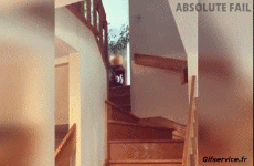 Humor -  Fun PEOPLE Down the stairs Fail Serie 01 