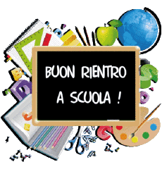 Messages Italian Buon Rientro a Scuola Transparent Background 002 