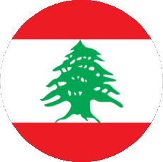 Fahnen Asien Libanon Runde 