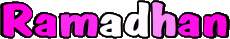 Nombre MASCULINO - Magreb Musulmán R Ramadhan 
