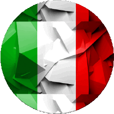 Drapeaux Europe Italie National Rond 