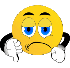 Mensajes Emoticonos Malo - Pulgares abajo 