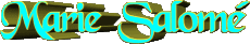 Nombre FEMENINO - Francia M Compuesto Marie Salomé 