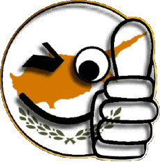 Bandiere Europa Cipro Faccina - OK 