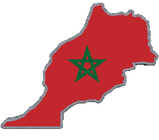 Flags Africa Morocco Map 