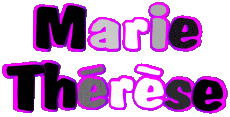 Nombre FEMENINO - Francia M Compuesto Marie Thérèse 