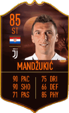 Multimedia Vídeo Juegos F I F A - Jugadores  cartas Croacia Mario Mandzukic 