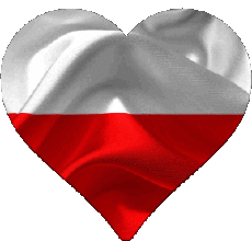 Bandiere Europa Polonia Cuore 