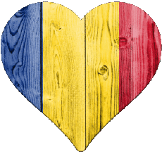 Bandiere Europa Romania Cuore 