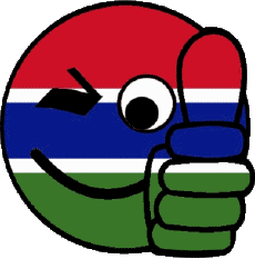 Banderas África Gambia Smiley - OK 