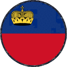 Bandiere Europa Liechtenstein Tondo 