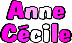 First Names FEMININE - France A Composed Anne Cécile 