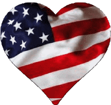 Bandiere America U.S.A Cuore 