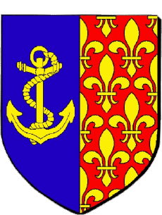 Blasone-Bandiere Francia Dipartimenti - Città 85 SAINT GILLES CROIX DE VIE Blasone