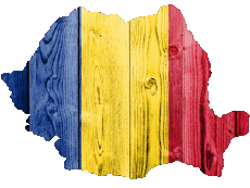 Drapeaux Europe Roumanie Carte 