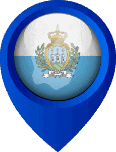 Bandiere Europa San Marino Perno di posizione 