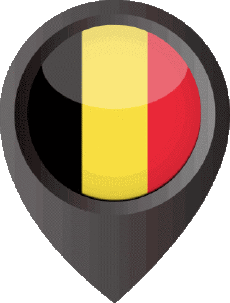 Banderas Europa Bélgica Marcador de ubicación 