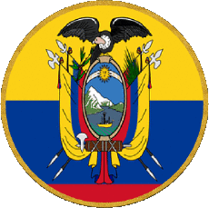Bandiere America Colombia Rond 