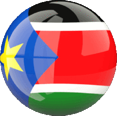 Fahnen Afrika Südsudan Rond 