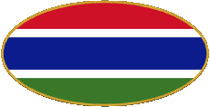 Banderas África Gambia Oval 01 