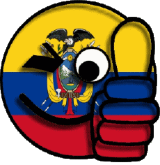 Fahnen Amerika Kolumbien Smiley - OK 