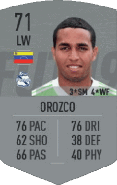 Multimedia Vídeo Juegos F I F A - Jugadores  cartas Venezuela Yohandry Orozco 