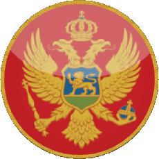 Drapeaux Europe Monténégro Rond 