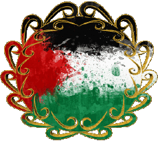 Banderas Asia Palestina Forma 