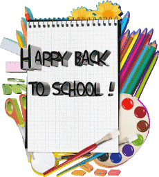 Nachrichten Englisch Happy Back to School Transparenter Hintergrund 001 