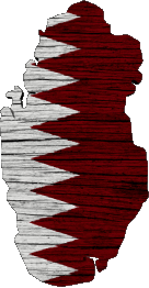 Drapeaux Asie Qatar Carte 