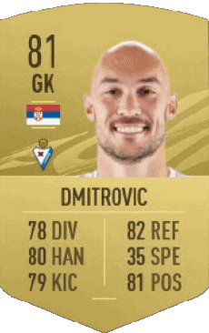 Multi Media Video Games F I F A - Card Players Serbia Marko Dmitrovic 