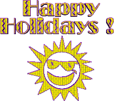 Messagi Inglese Happy Holidays Sfondo trasparente 04 