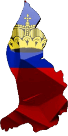 Drapeaux Europe Liechtenstein Carte 