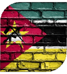 Flags Africa Mozambique Square 