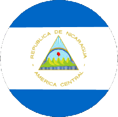 Flags America Nicaragua Round 