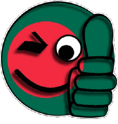 Flags Asia Bangladesh Smiley - OK 