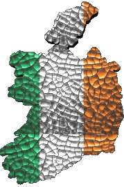 Flags Europe Ireland Map 