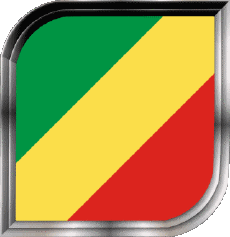 Bandiere Africa Congo Quadrato 