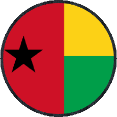 Fahnen Afrika Guinea Bissau Runde 