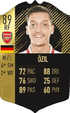 Multi Media Video Games F I F A - Card Players Germany Mesut Özil 