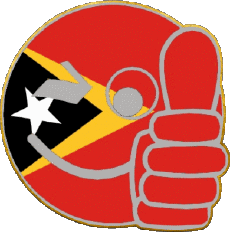 Drapeaux Asie Timor Oriental Smiley - OK 