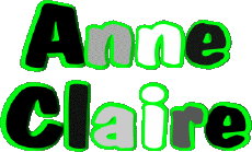 Nome FEMMINILE - Francia A Composto Anne Claire 