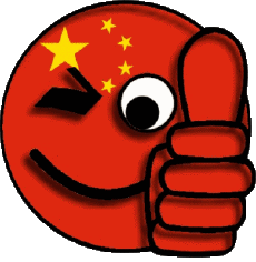 Drapeaux Asie Chine Smiley - OK 