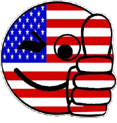 Banderas América U.S.A Smiley - OK 