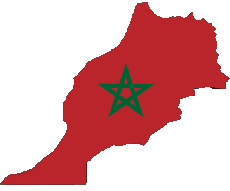 Banderas África Marruecos Mapa 