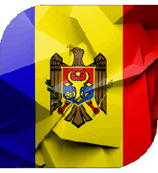 Bandiere Europa Moldova Quadrato 