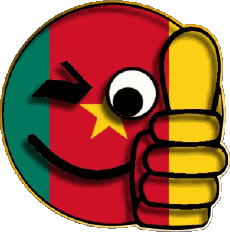 Banderas África Camerún Smiley - OK 