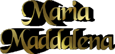 Prénoms FEMININ - Italie M Composé Maria Maddalena 