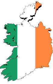 Banderas Europa Irlanda Mapa 