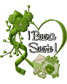 Messages Spanish Buena Suerte Transparent Background 07 